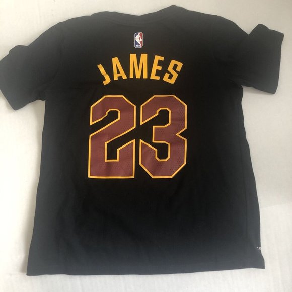 Kids Cleveland Cavaliers, NikeDri-Fit, Number 23 James Tshirt, Size Small - Picture 2 of 3